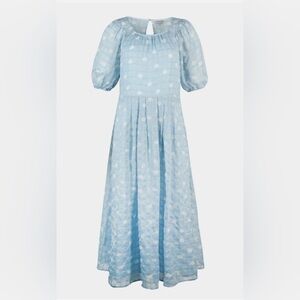 Oliver Bonas blue daisy dress, size 4